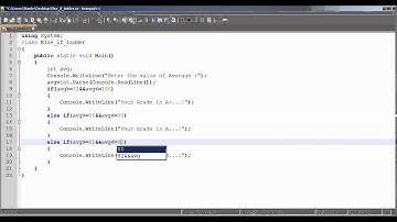Else If Ladder In C#.Net Console Application Tamil