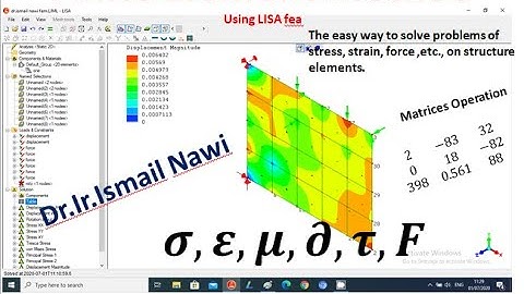 Finite Element Method (FEM) for simple structure problem (part 1)