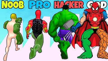 NOOB vs PRO vs HACKER vs GOD in Mutant Fighter NEW UPDARE Part3