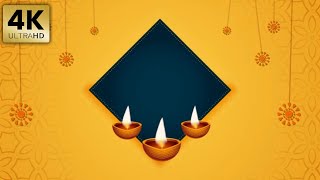 Royalty Free Diwali Celebration Lamp Yellow Background Animation Template
