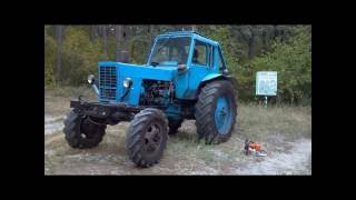Installing the winch ZIL-131 on a tractor MTZ-82 (лебедка на мтз)