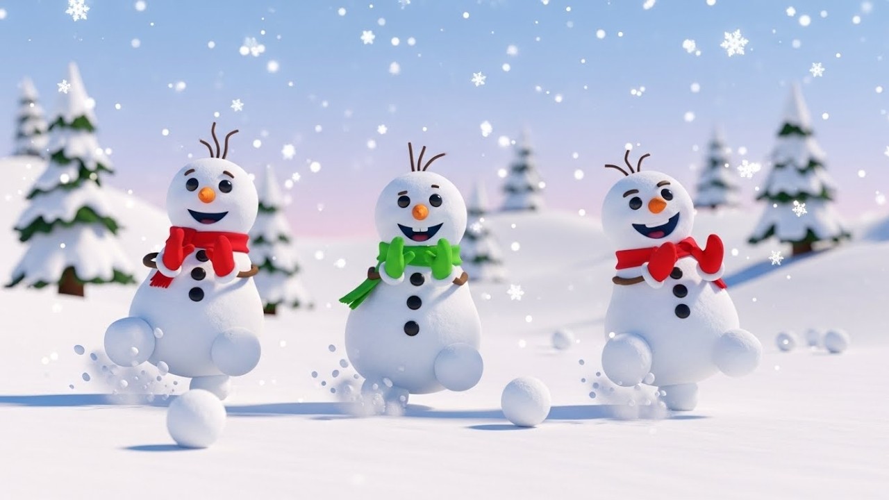 Snowman Shake | kids nursery rhymes | Baby Song, Winter Cartoon ☃️ ️ ...
