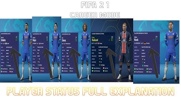 Fifa 21 Player Status in Career Mode Full Explanation