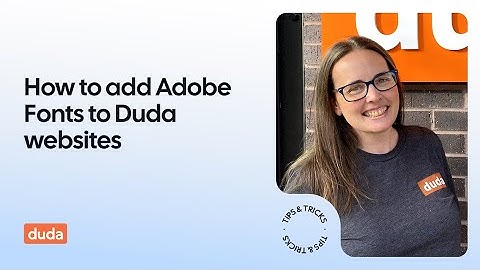 How to add Adobe fonts to a Duda website