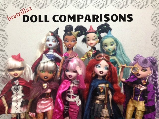 Bratzillaz Doll Comparisons & Review - Meygana,Vampelina,Jade