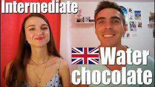 10 Questions about water and chocolate | Intermediate English with Rinat and Anya