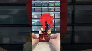 LEGO Minecraft crimson forest! (Building LEGO Minecraft biomes pt.13) #lego #minecraft Resimi