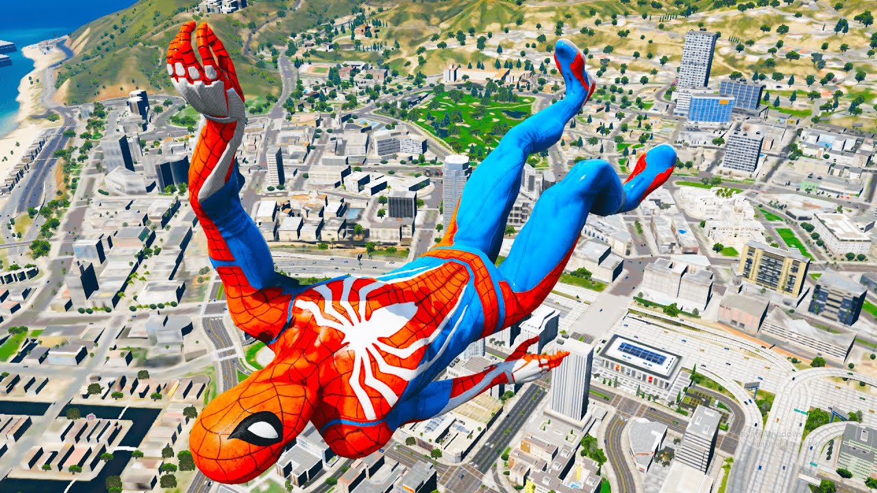 GTA 5 SPIDERMAN Ragdolls & Parkour Fails With GTA Mug Episode 36 ...