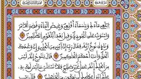 المصحف المحمدي برواية ورش - القارئ العيون الكوشي الجزء الثالث و العشرون