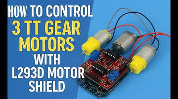 Hoe u tandwielmotoren bestuurt met een L293D-motorschild | Arduino-motordriverhandleiding