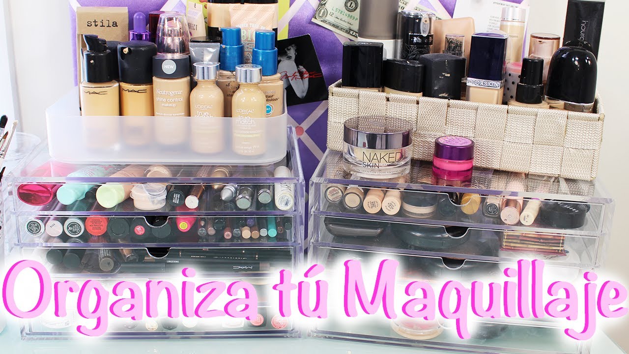 Cómo Organizar el Maquillaje (Makeup Organization) - YouTube