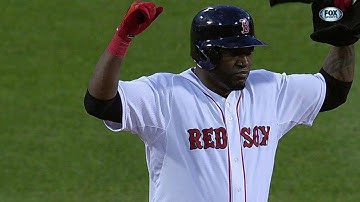 LAA@BOS: Ortiz drives an RBI double to left field