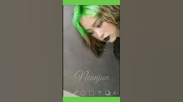 Ryujin Billie eilish themed hair 🖤💚#itzy #midzy