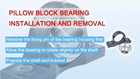 How to Install and Remove Pillow Block Bearing