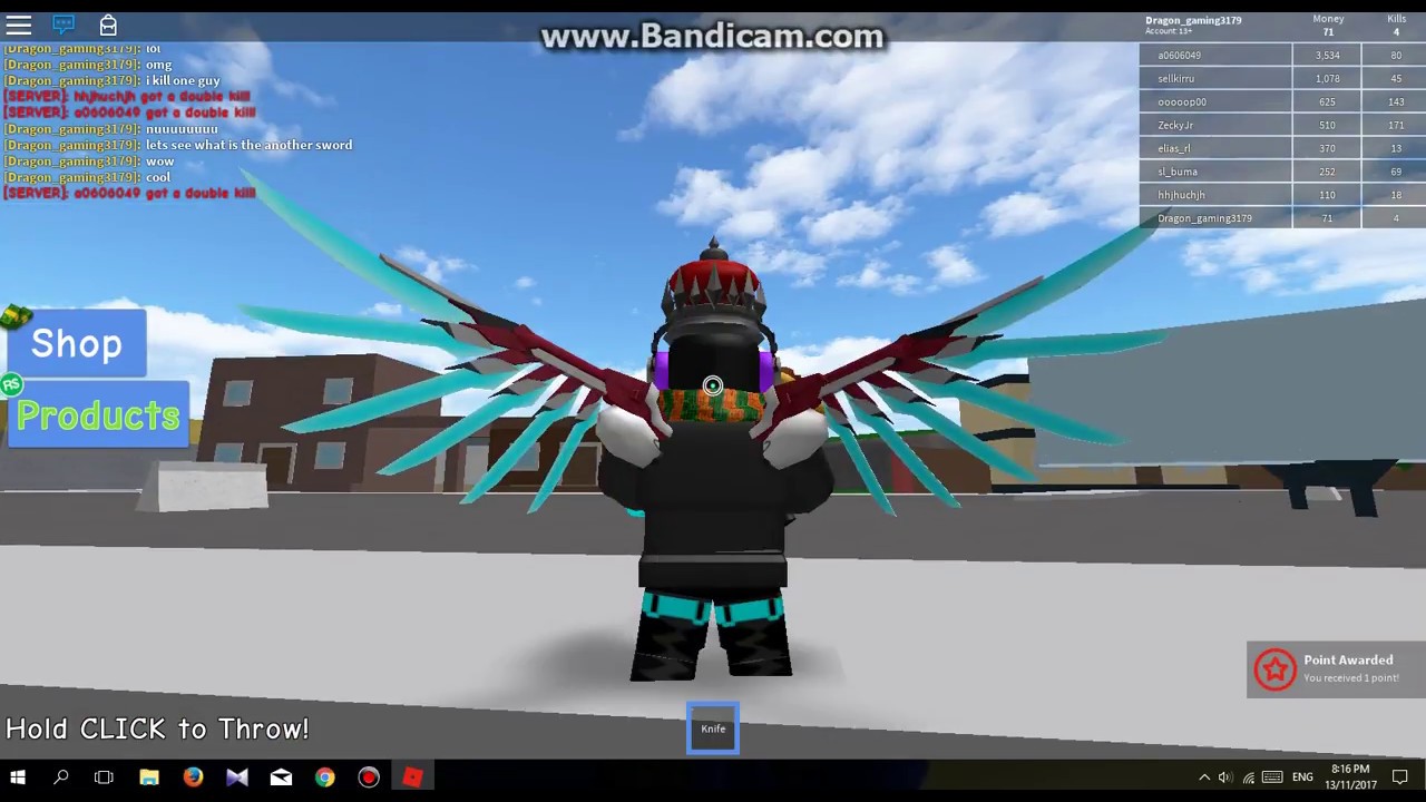 Roblox Knife Simulator Unlock Rainbow Knife Youtube - knife simulator roblox code