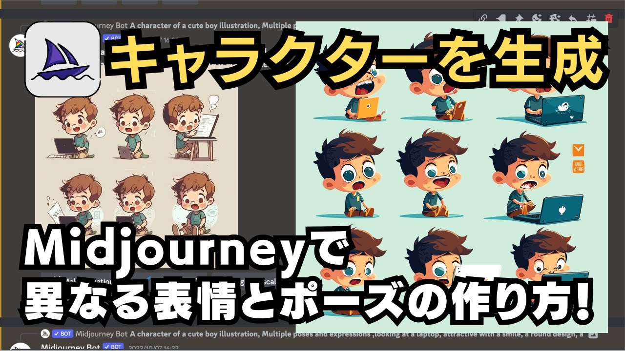 【解説】Midjourneyで同じキャラクターを生成する方法について①プロンプトを活用がキーポイント！