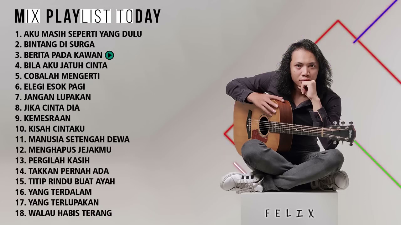 Lagu Akustik Santai untuk Kerja & Obat Patah Hati - Kompilasi Terbaik Felix Irwan