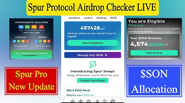 Spur Protocol Airdrop Checker is LIVE | Spur Protocol New Update | Spur Protocol Airdrop Allocation