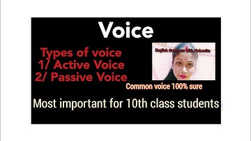 Voice change/important for hslc students.Active voice/ passive voice.Object form , 150 VOICE CHANGE