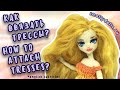 Крепление трессов вязаной кукле/Attaching the tresses for your crocheted doll (English subtitles)