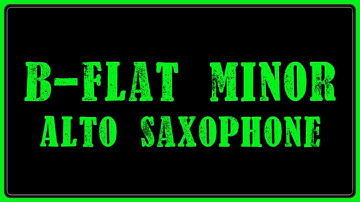 One Minute Sax Lessons (Beginner) | How to play three B-flat minor scales on alto saxophone