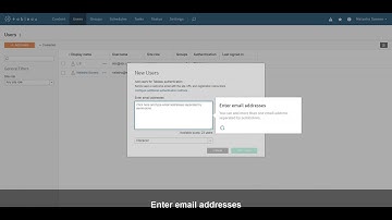 How to add Users using email addresses @tableau @TableauSupport