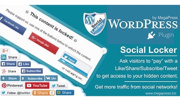 Social Locker for WordPress + bonus | Codecanyon Scripts and Snippets