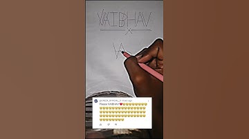 VAIBAHV name create brand logo #shorts #logo #viral