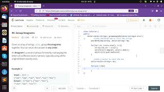 Group Anagrams Leetocode POD Cpp