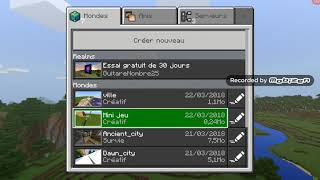Présentation de ma map cache cache