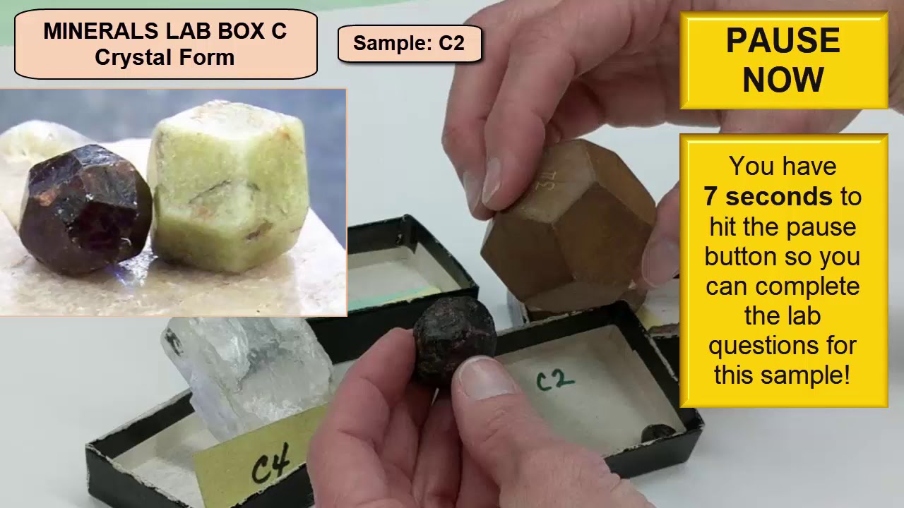 Minerals Lab Box C -- Crystal Form - YouTube