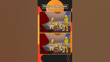 Spot the Difference Not as Easy as You Think! Simpsons Edition #shorts