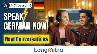 Your First German Conversation! Hotel Check-in, Shopping &amp; Introductions (A1, M01 Lesson 6)