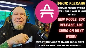 AMP Token - From FlexaHQ:  New staking pools arriving! Step-by-step to staking AMP on Flexa Capacity