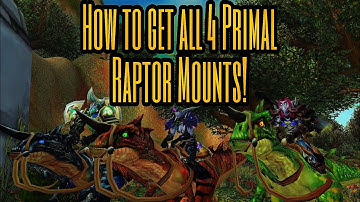 How to get all Primal Raptor  mounts from Isle of the Giants in Mists of Pandaria