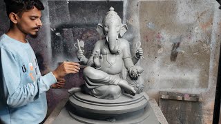 Ganesh idol making by Anant chougule ll 2023 ll clay modelling ll how to make ganesh idol