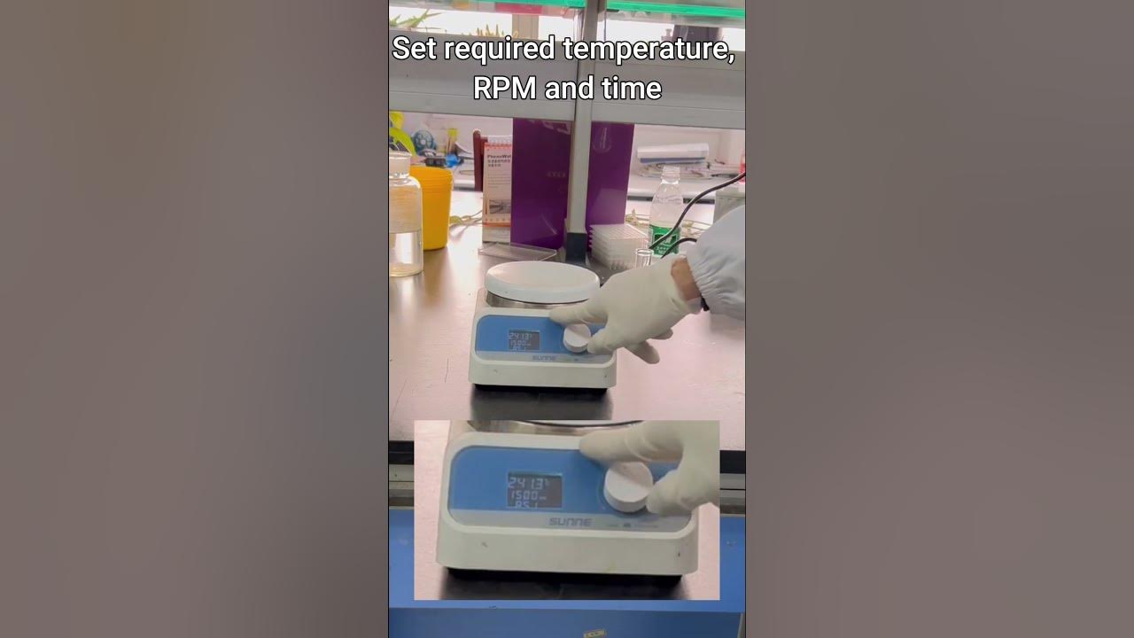 How to use a hotplate stirrer? YouTube