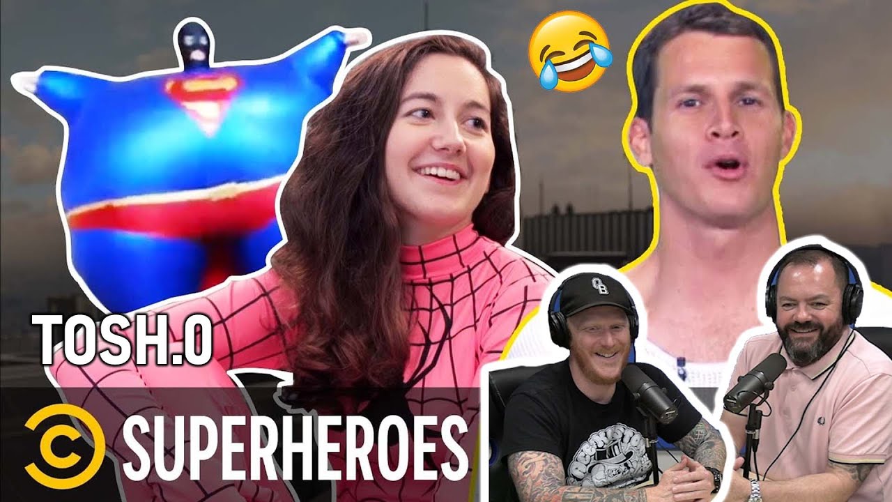 Tosh.O - Best of Superheroes REACTION!! | OFFICE BLOKES REACT!!