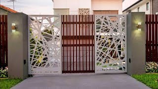 NEW 2018:20+Modern Main Gate Ideas |Creative Front Gate Wood Steel SImple Images Photo( Part -1)