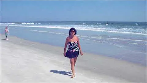Sondra on the beach March 2011