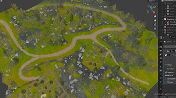 Blender Geometry nodes landscape Generator