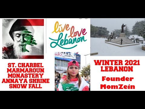 ST CHARBEL MARMARON MONASTERY SNOWFALL ANNAYA SHRINE LEBANON Founder MomZein 106 