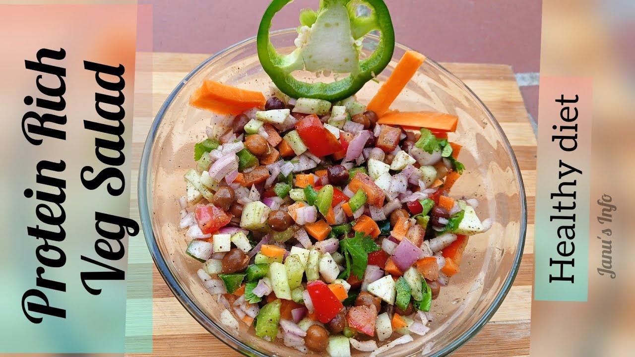 5min Breakfast / Protein Rich Veg Salad | Diet Food | Easy Healthy Breakfast | Janu's Info 