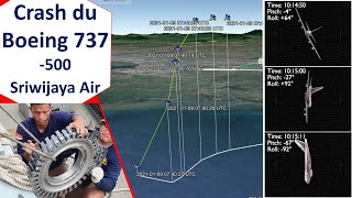 Analyse du crash du Boeing 737-500 de Sriwijaya Air SJ182 en Indonésie le 09/01/2021