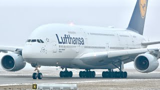 (4K) CLOSE UP! Lufthansa A380-800 (D-AIML) Taxiing and Departure at Munich Airport! by Aviation Awesome 492 views 3 months ago 3 minutes, 30 seconds