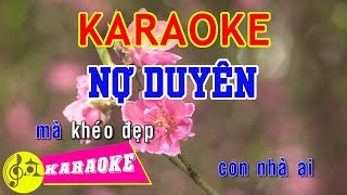Nợ Duyên Karaoke || Beat Chuẩn chords