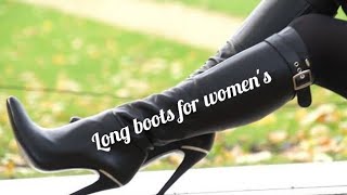 LEATHER LONG  BOOTS 👢 WOMEN'S/ leather Long boots 👢#leather