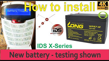 How to change a battery for IDS burglar alarm - test and measure