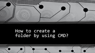 how to create a folder using cmd? - command prompt