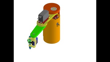 Animation little robot scara with two servos MG996